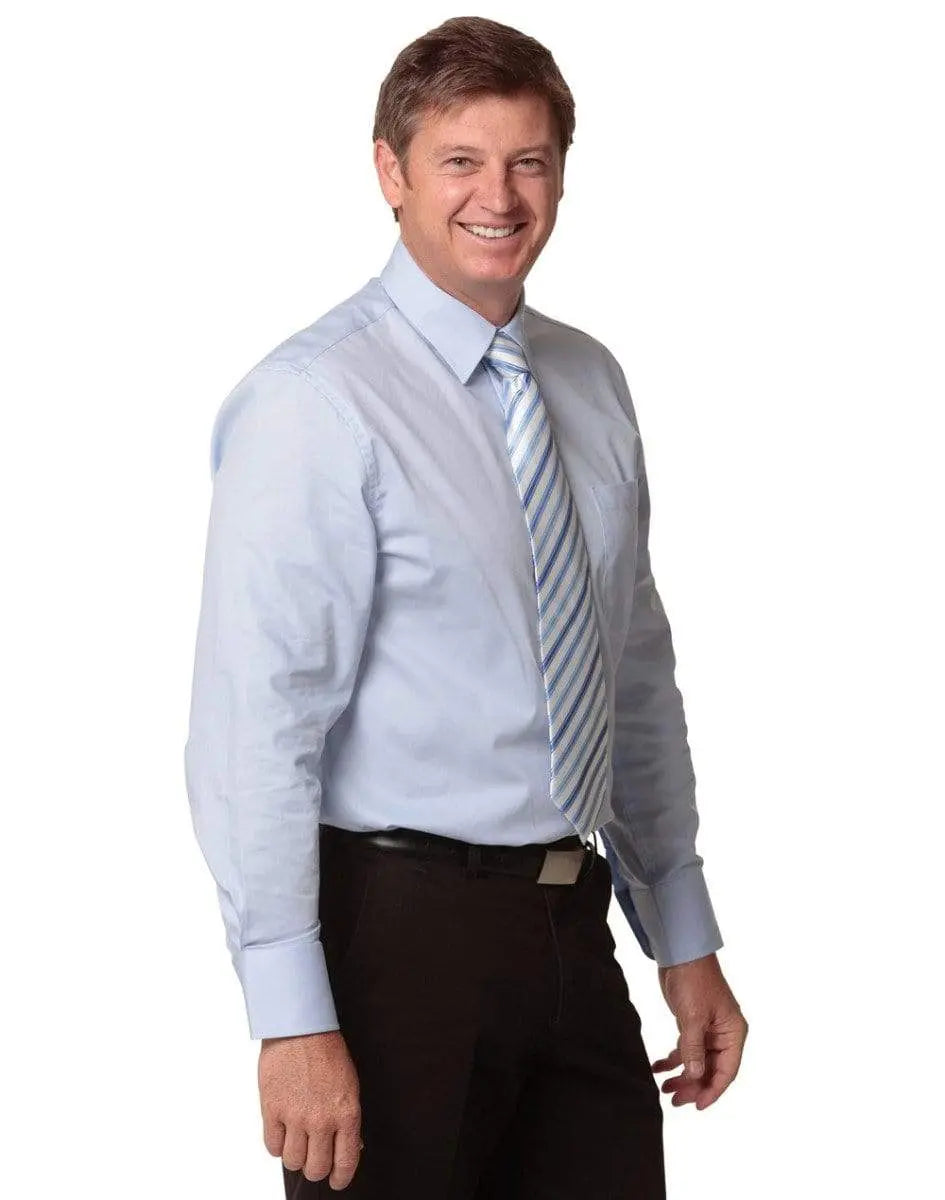 Benchmark Corporate Wear BENCHMARK Men's CVC Oxford Long Sleeve Shirt M7040L